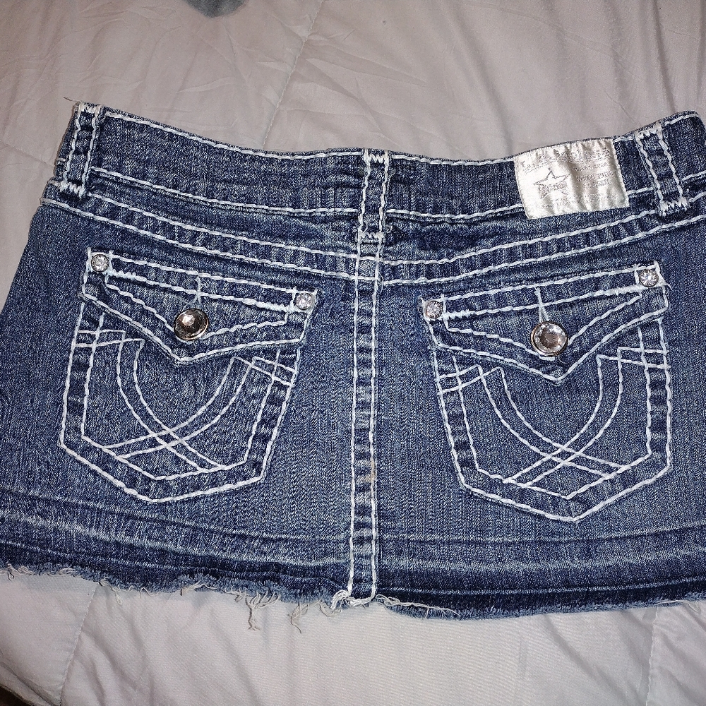 LA Idol Jean skirt
